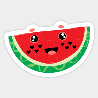 Hello Summer Cute Colorful Watermelon Sticker